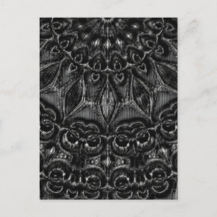 Charcol Mandala Vykort