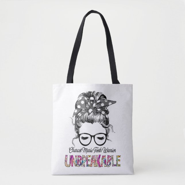 Charcot Marie Tooth Awareness Ribbon Support Gifts Tygkasse (Framsida)