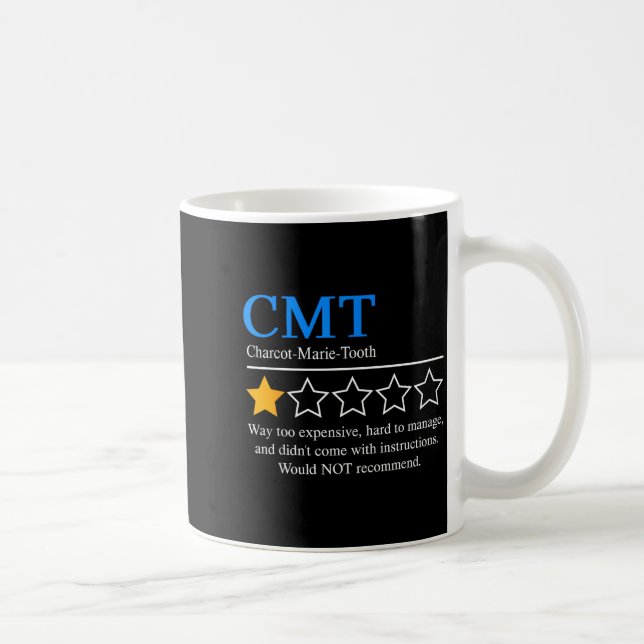 Charcot Marie Tooth Disease Awareness Cmt Not Reco Kaffemugg (Höger)