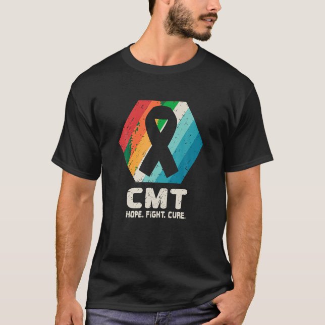 Charcot Marie Tooth Disease T Shirt CMT-medvetenhe (Framsida)