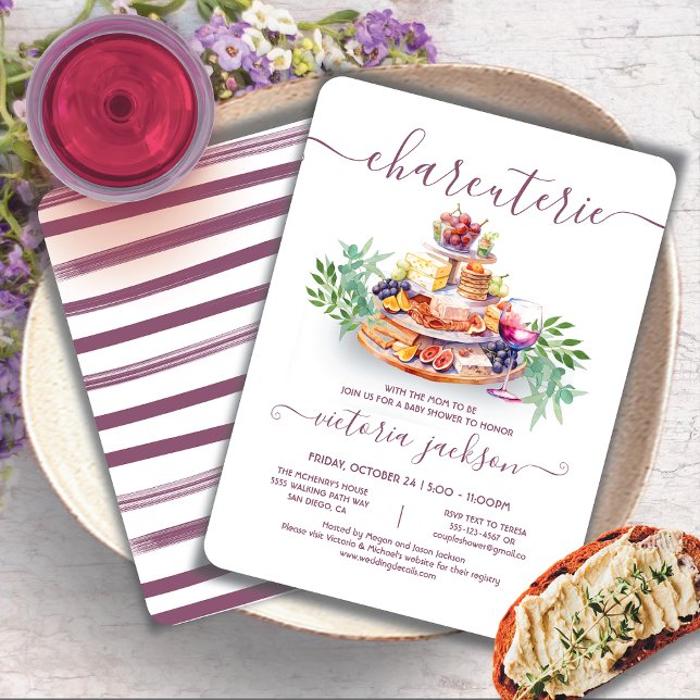 Charcuterie Board Baby Shower Inbjudningar (Skapare uppladdad)