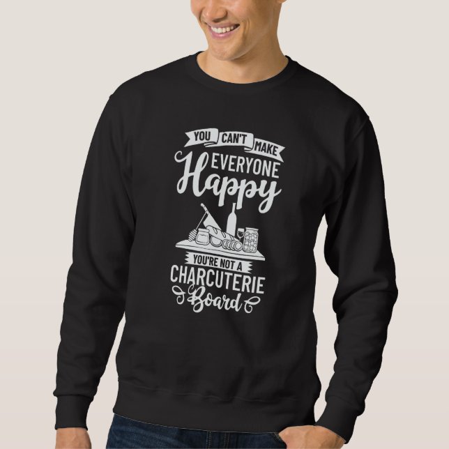Charcuterie Board Cheese Plate Meat Recipes Ideas  Lång Ärmad Tröja (Framsida)