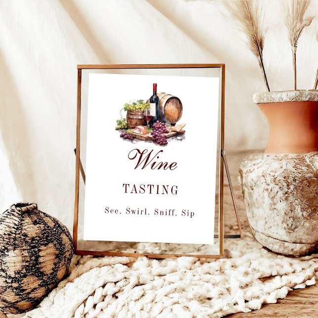 Charcuterie Board Vin Tast Party Sign Poster (Skapare uppladdad)
