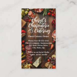 Charcuterie Catering Fest- eller Sociala Evenemang Visitkort