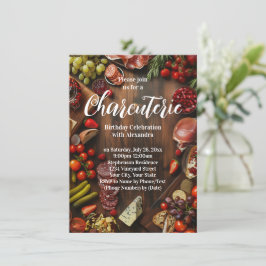 Charcuterie Girls Night Födelsedagsfest eller Soci Inbjudningar