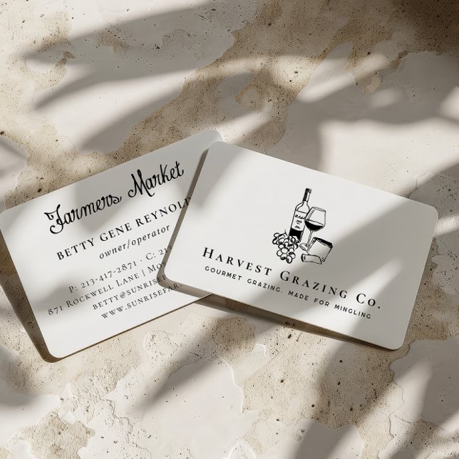 Charcuterie Gourmet Grazing & Vin Catering Visitkort (Skapare uppladdad)