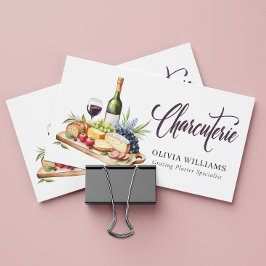 Charcuterie Grasing Board Watercolor Modern Visitkort