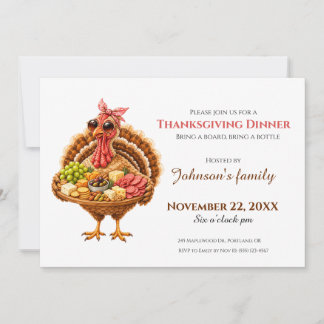 Charcuterie Turk Thanksgiving Middag Kort