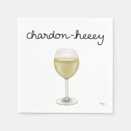 Chardonnay cocktailservetter pappersservett