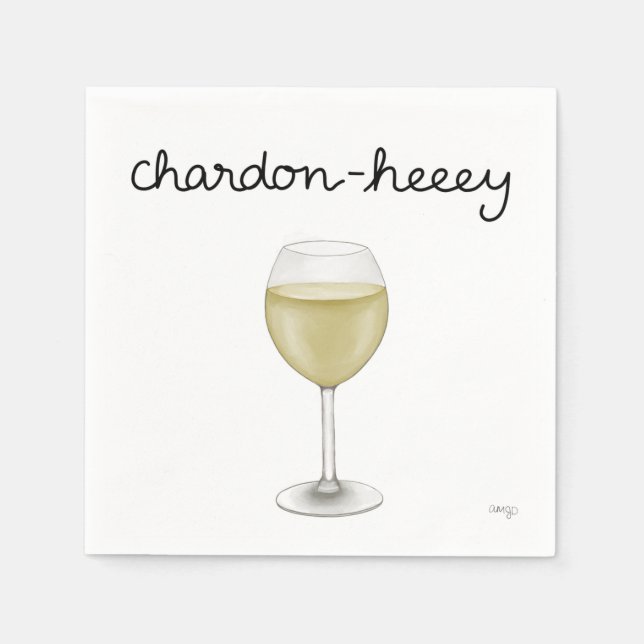 Chardonnay cocktailservetter pappersservett (Framsidan)