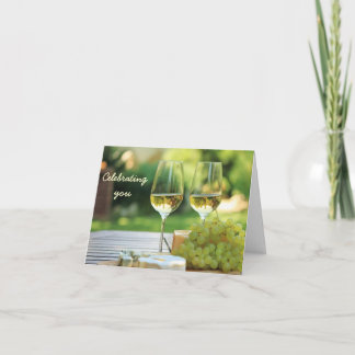 Chardonnay Firande födelsedagskort Kort