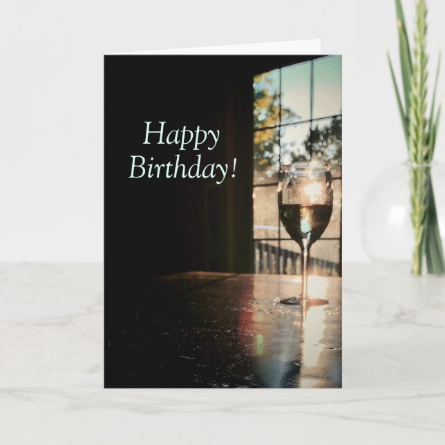 Chardonnay och Sunshine Birthday Card Kort (Framsida)