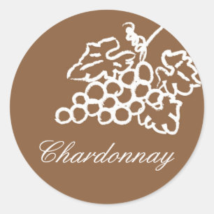 Chardonnay Runt Klistermärke