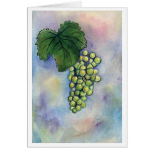 Chardonnay Vin-grafikkort Hälsningskort