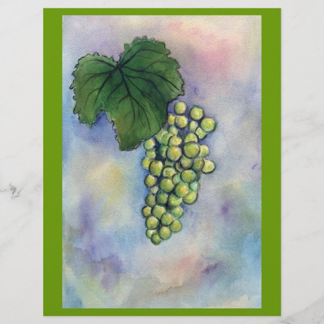 Chardonnay Vin Grapes Flyer (Framsidan)
