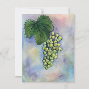 Chardonnay Vin Grapes-inbjudan Inbjudningar