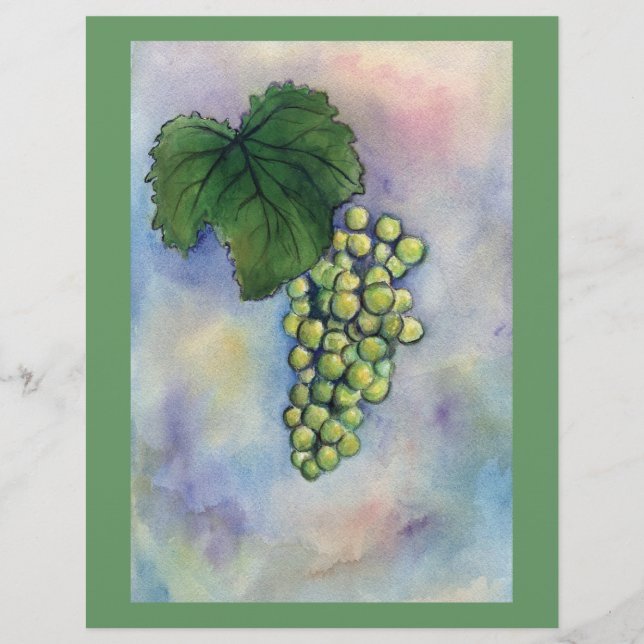 Chardonnay Vin Grapes Letterhead (Framsida)