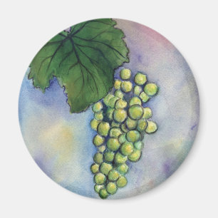 Chardonnay Vin Grapes Magnet