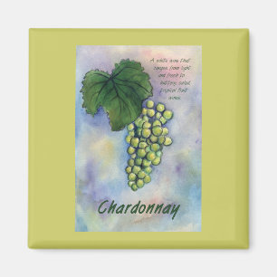 Chardonnay Vin Graps & Description Magnet