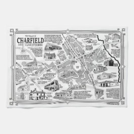 Charfield Village Karta Tea Towel Kökshandduk