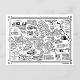 Charfield Village Karta vykort