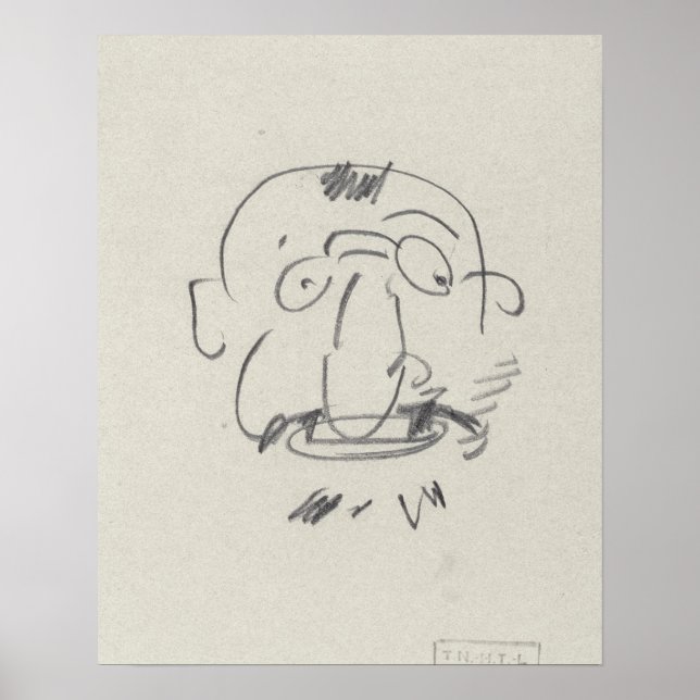 Charge de Lautrec par Lui-Meme (papper penna) Poster (Framsidan)