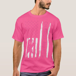 Charge Nurse American Flagga Nurse Breast Cancer A T Shirt