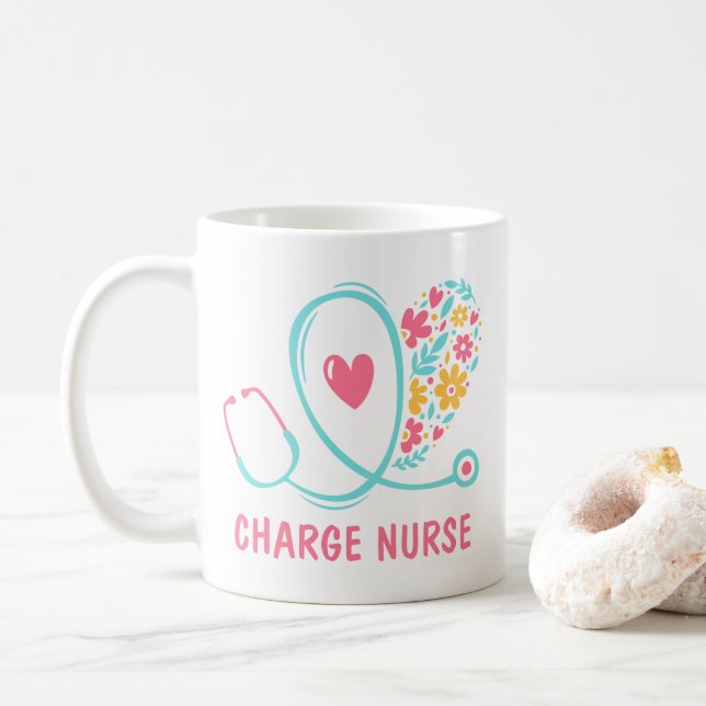 Charge Nurse Gift Kaffemugg (Med munk)