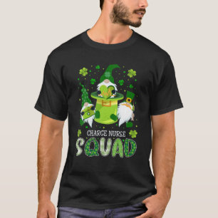 Charge Nurse Squad Nursing St Patrick Day Gnomes I T Shirt