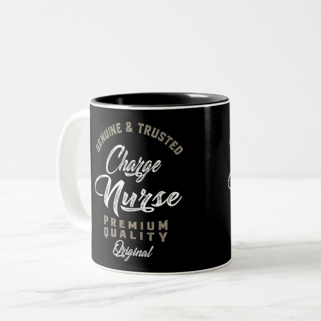 Charge Nurse Två-Tonad Mugg (Framsida vänster)