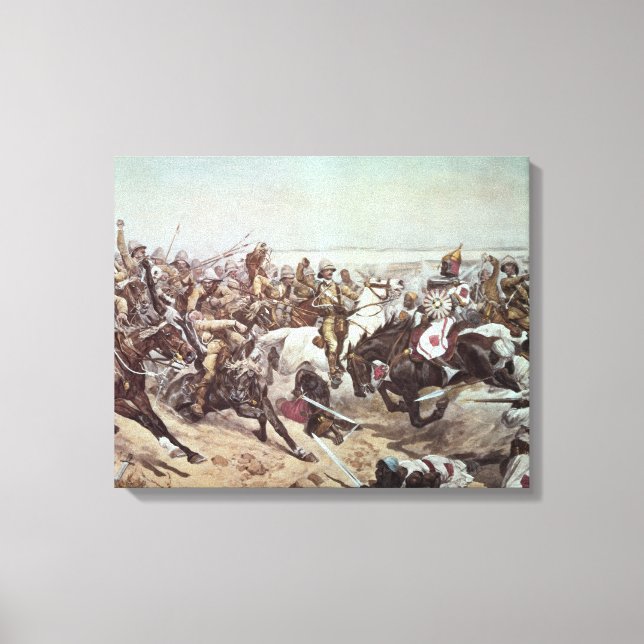 Charge of the 21st Lancers at Omdurman 2 Canvastryck (Framsida)