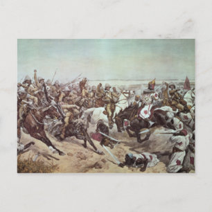 Charge of the 21st Lancers at Omdurman 2 Vykort