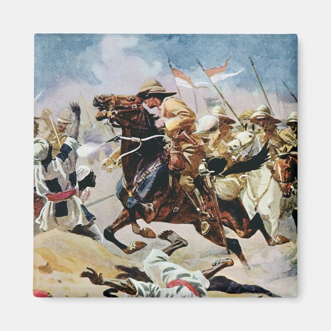 Charge of the 21st Lancers at Omdurman Magnet (Framsidan)