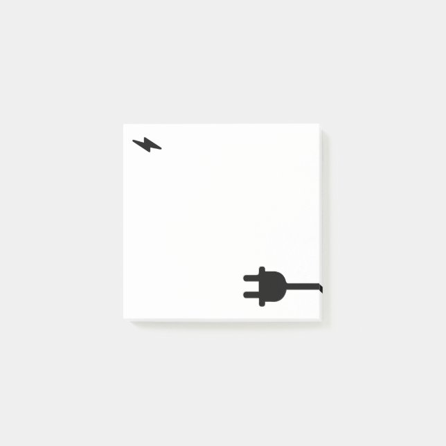 Charge Your Faith – Christian Inspirational Quote  Post-it Block (Framsida)