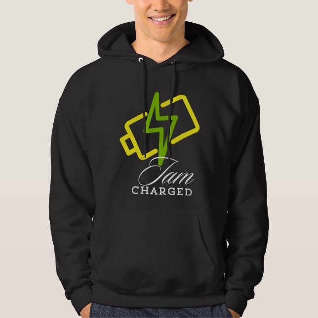 Charged - Positive Electric Vibes Hoodie (Framsida)