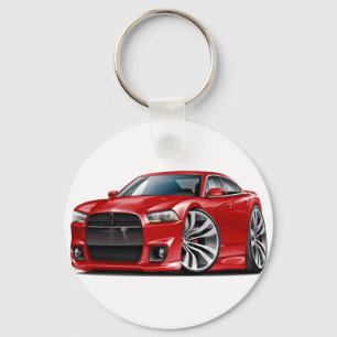 Charger SRT8 Red Car Nyckelring