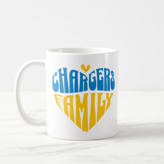 Chargers Family Fläkt Gift Kaffemugg (Vänster)