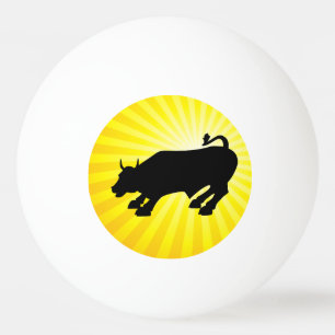 Charging Black Bull i Wall street Pingisboll