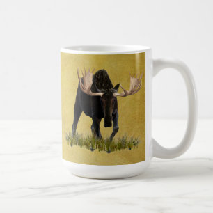 Charging Bull Moose Kaffemugg
