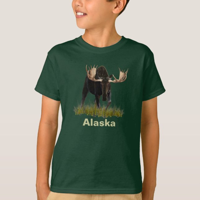 Charging Bull Moose T-shirt (Framsida)