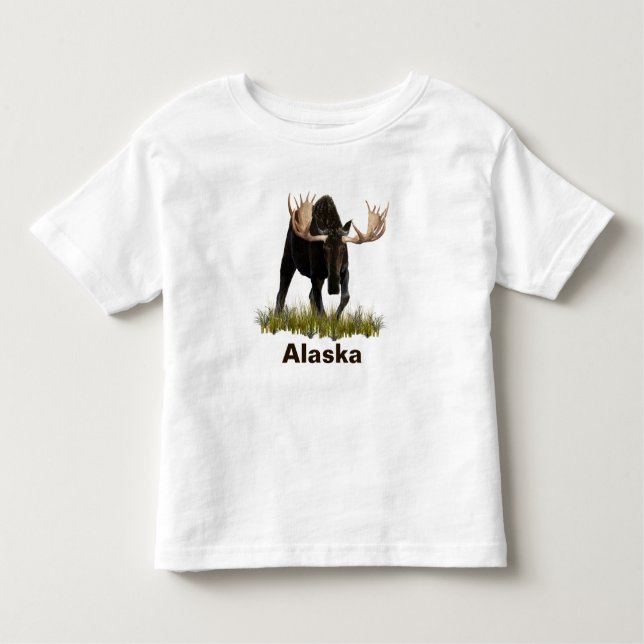 Charging Bull Moose T-shirt (Framsida)
