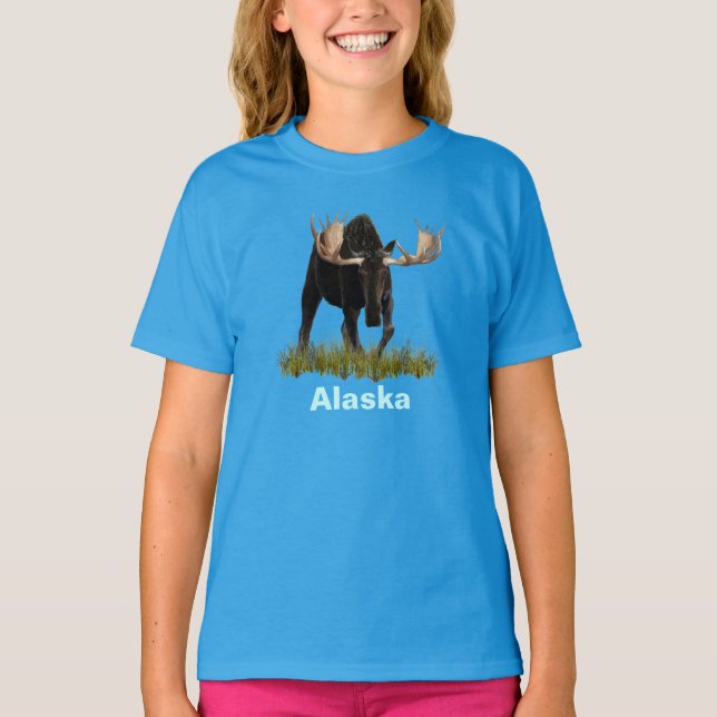 Charging Bull Moose T-shirt (Framsida)