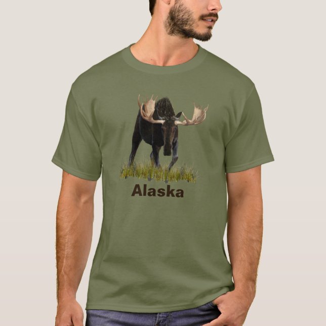 Charging Bull Moose T-shirt (Framsida)