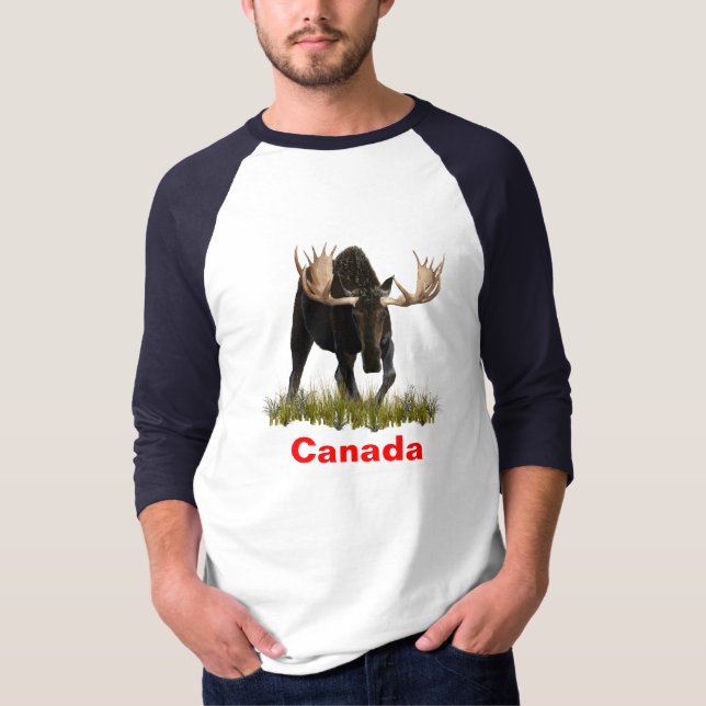 Charging Bull Moose T Shirt (Framsida)