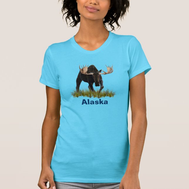 Charging Bull Moose Tee Shirt (Framsida)