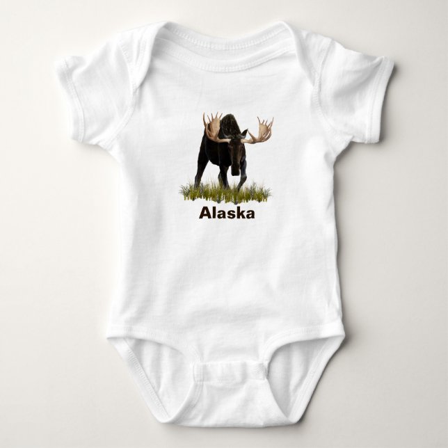 Charging Bull Moose Tee Shirt (Framsida)