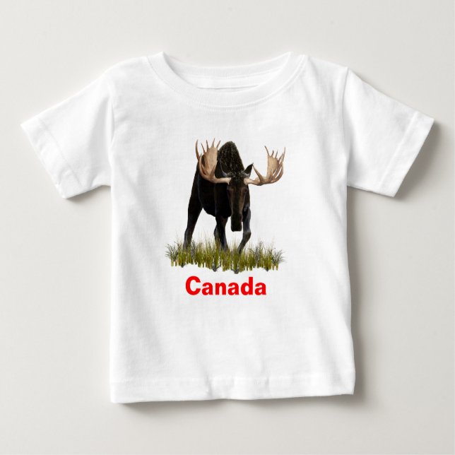 Charging Bull Moose Tee Shirt (Framsida)
