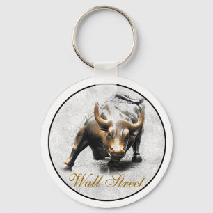 "Charging Bull" - New York-Wall street Keycha Nyckelring