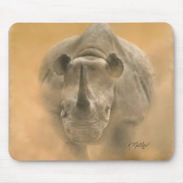 Charging Rhino - Pastels Musmatta (Framsidan)