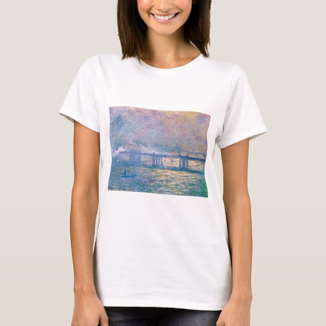 Charing Kor Bridge av Claude Monet T Shirt (Framsida)